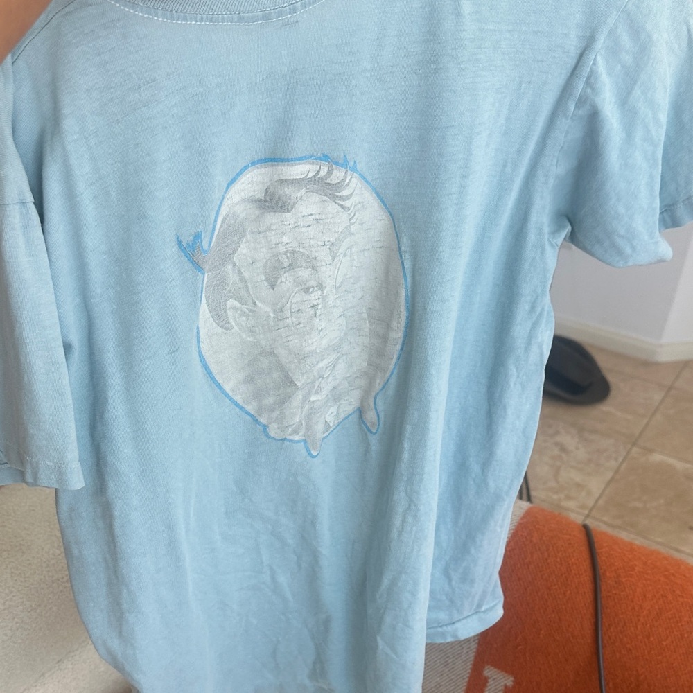Light Blue Graphic Short Sleeve Tee